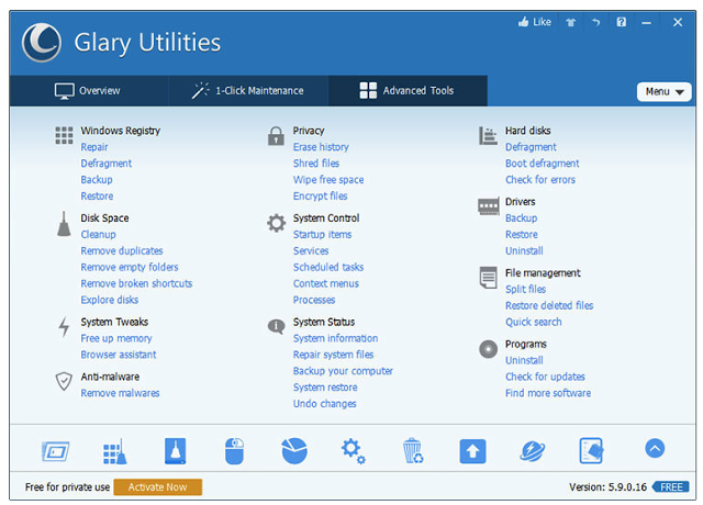 Glary Utilities 2017 Download for Windows